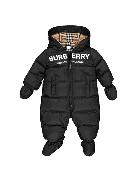 baby girl gold burberry snowsuit|baby boy padded snowsuit.